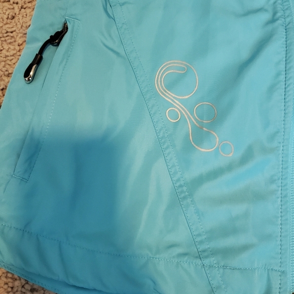 Brooks Running Turquoise And White Sleeveless Zip-Up Vest Size Small - Picture 2 of 12